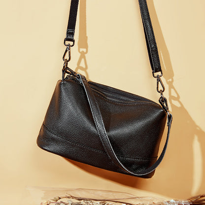 Women's Baotou layer leather bag women's bill of lading shoulder slant bag backpack