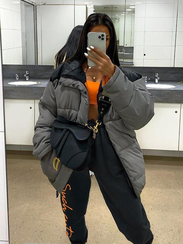 Letter Print Solid Color Athletic Pants ACTIVE WEAR