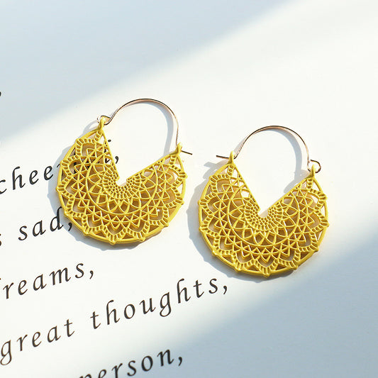 Geometric fashion spring earrings