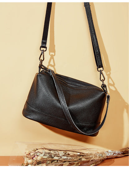 Women's Baotou layer leather bag women's bill of lading shoulder slant bag backpack