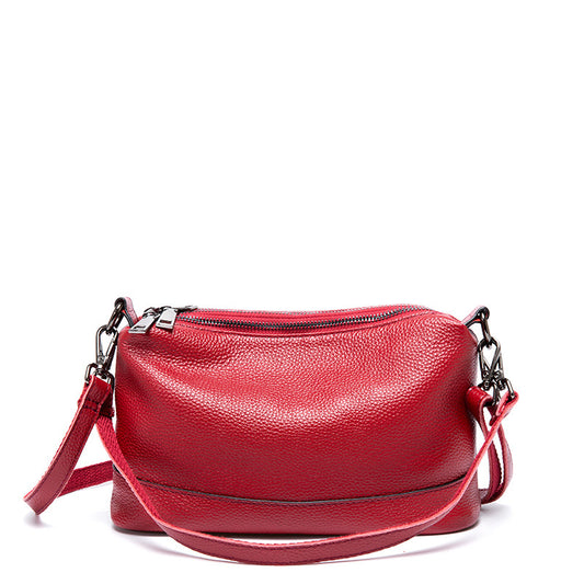 Women's Baotou layer leather bag women's bill of lading shoulder slant bag backpack