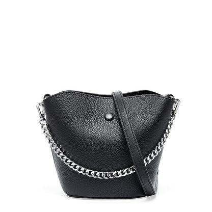 Cowhide Mini mother and son bag Single Shoulder Messenger Handbag Bucket Bag