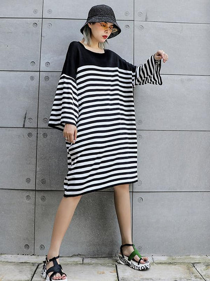 Oversize Stripped knitting Dress