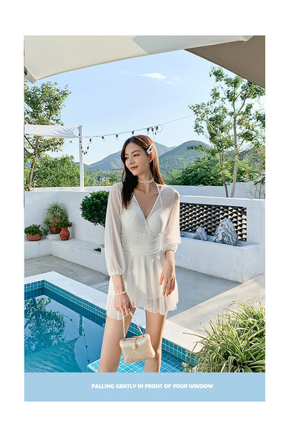 20022A CONSERVATIVE BELLY SPRING SWIMSUIT