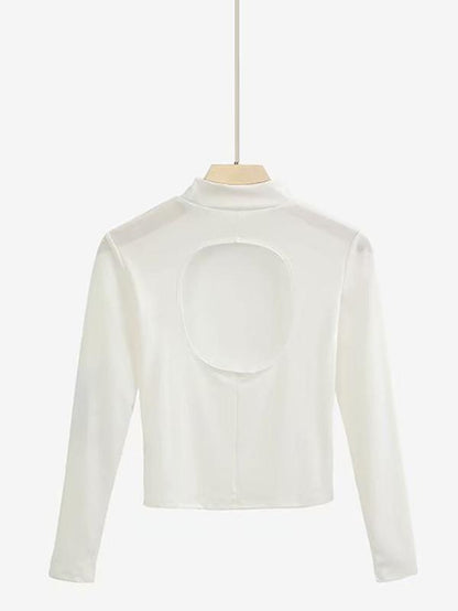 Back Hole Long Sleeve Tees