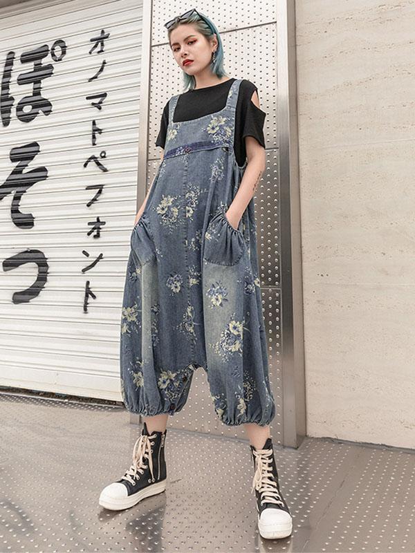 Loose Retro Harem Jumpsuit
