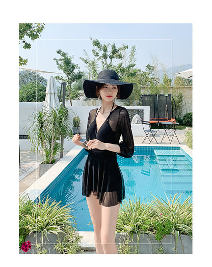 20022A CONSERVATIVE BELLY SPRING SWIMSUIT