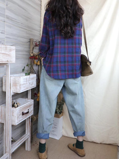 LOOSE ELASTIC WAIST SPLIT-JOINT JEAN PANTS