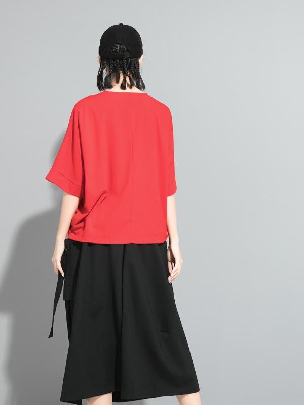 Casual Zipper Half-Sleeve T-Shirts