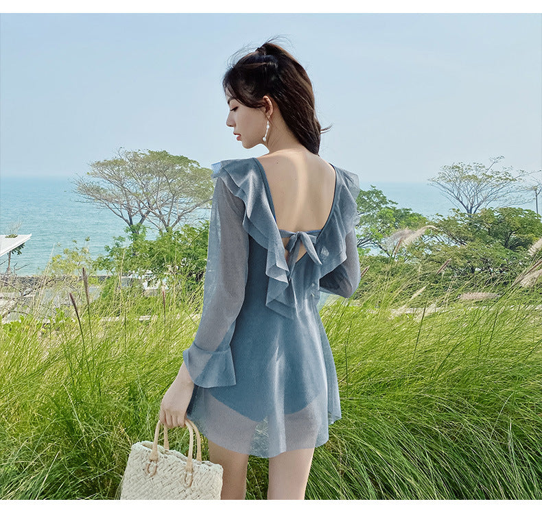 BELLY THIN CONSERVATIVE SKIRT SWIMSUIT