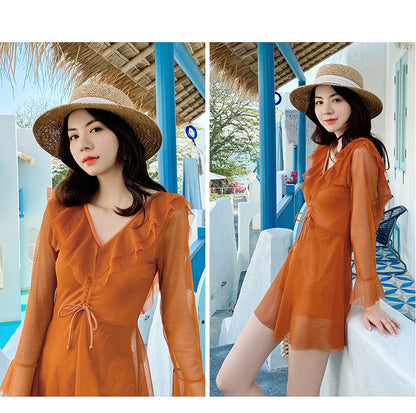 BELLY THIN CONSERVATIVE SKIRT SWIMSUIT