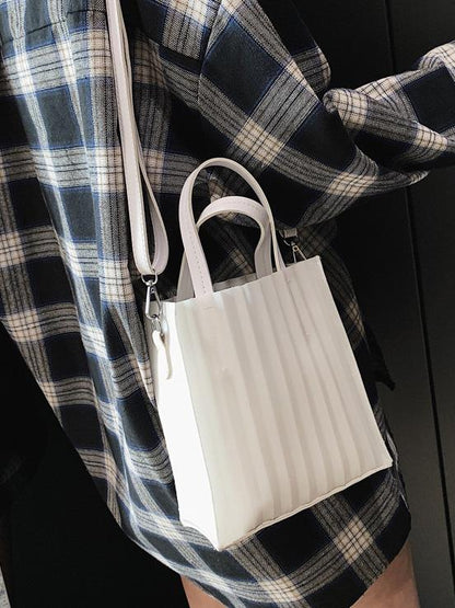 Silica Gel Solid One-shoulder Crossbody Bag