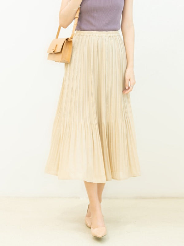 CHIFFON SOLID COLOR RUFFLED SKIRTS