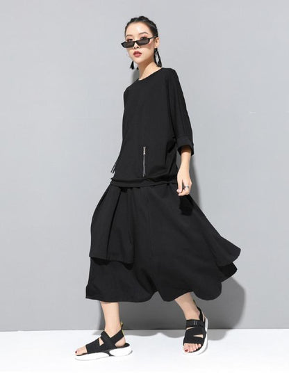 Casual Zipper Half-Sleeve T-Shirts