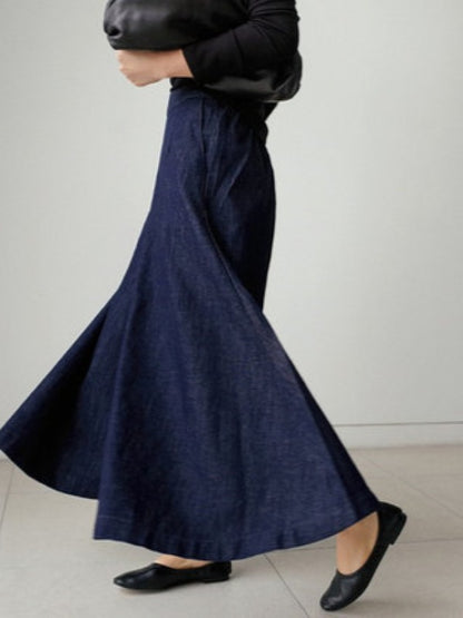 Loose Wide-Leg Empire Jean Pants