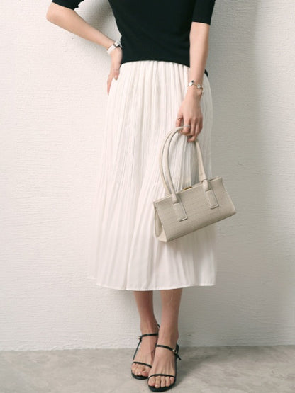 CHIFFON SOLID COLOR RUFFLED SKIRTS