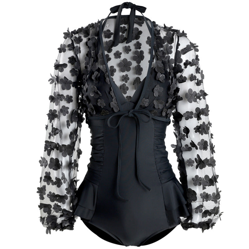 Belly thin conservative skirt swimsuit