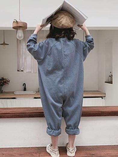 Loose Fashion Split-joint Kids Jumpsuits