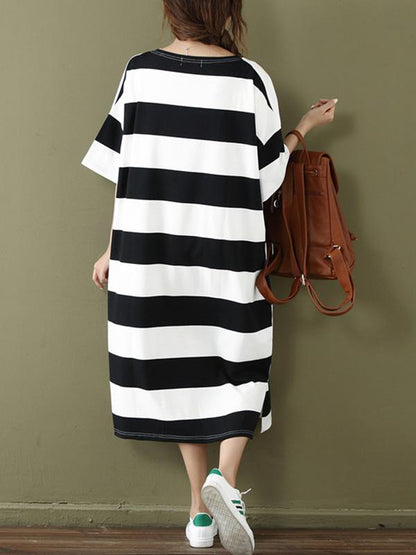 Summer Loose Oversize Striped Dress