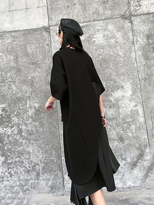 Original Split-Joint Irregularity T-Shirts Tops