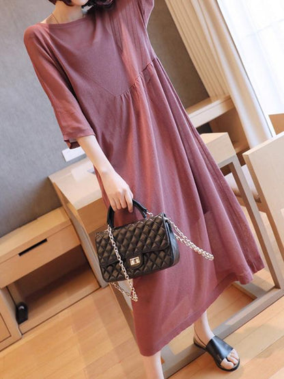 Loose Soft 2-pieces Long Dress