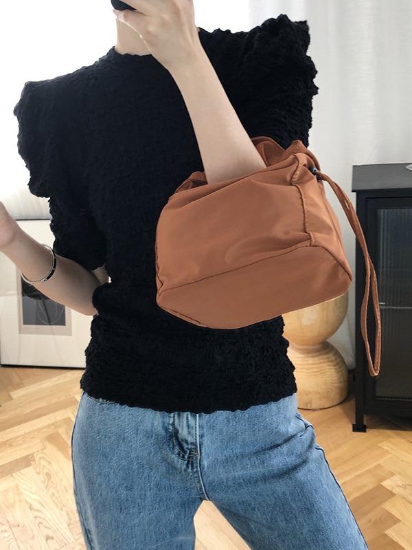 Loose Fashion Puff Sleeve Ruffled T-Shirts