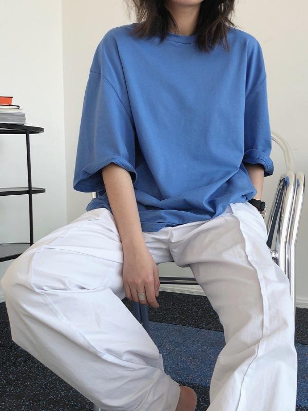 Loose Simple Solid Color T-Shirts