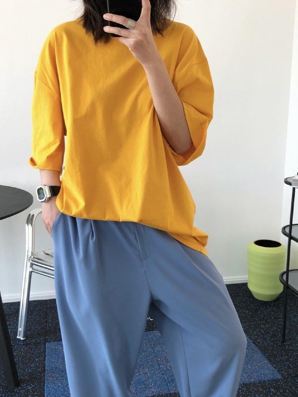 Loose Simple Solid Color T-Shirts