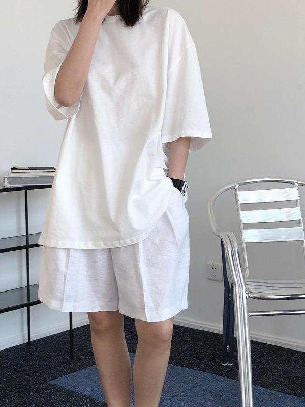 Loose Simple Solid Color T-Shirts