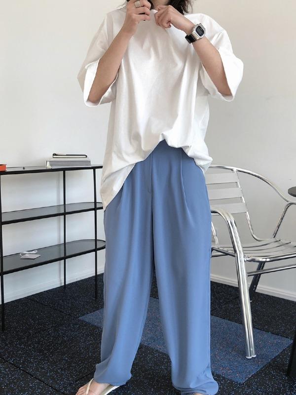 Loose Simple Solid Color T-Shirts