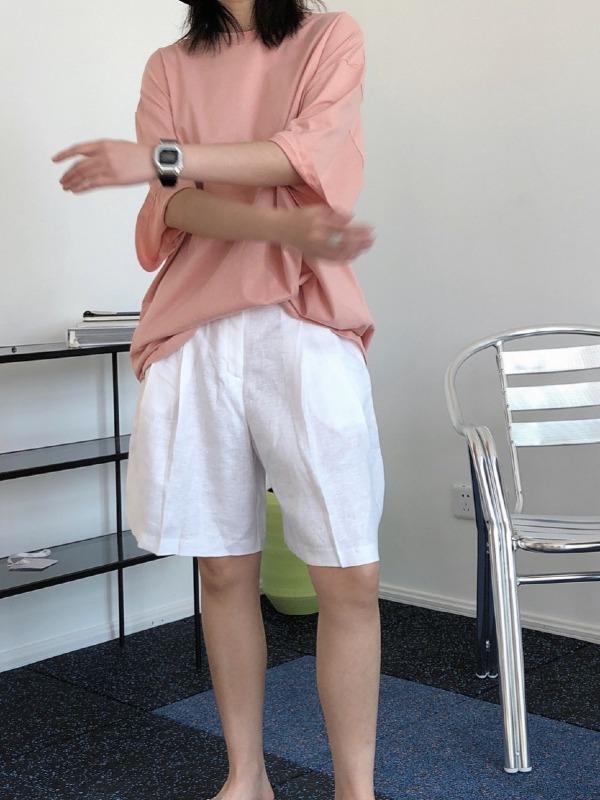 Loose Simple Solid Color T-Shirts