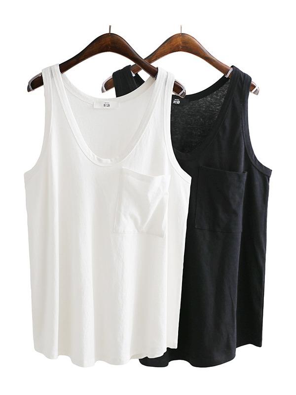 Casual Comfortable Big-Neck Simple Camisole