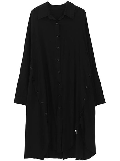 Loose Cropped Light Long Shirt