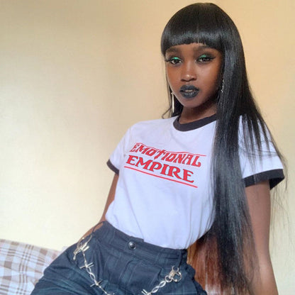 Short-sleeved short-sleeved T-shirt with loose letter print ACTIVEWEAR