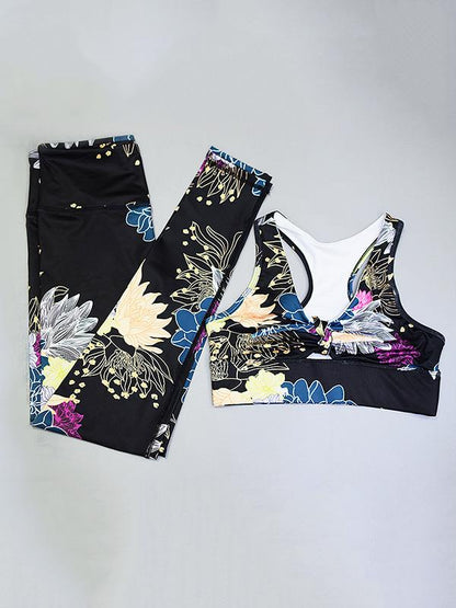 Printed Tanks And Leggings Yogo Suits