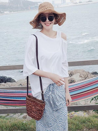 Casual Off Shoulder T-shirt