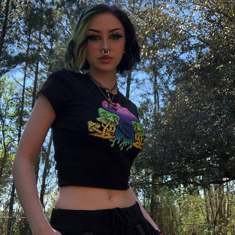 Funny short-sleeved T-shirt female casual top ACTIVEWEAR