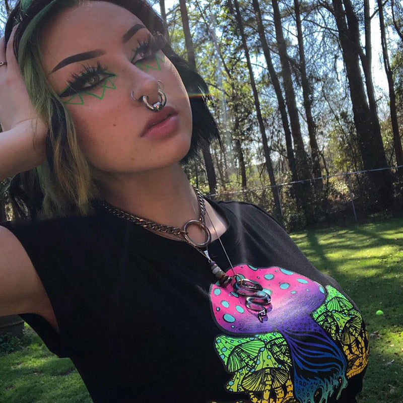 Funny short-sleeved T-shirt female casual top ACTIVEWEAR