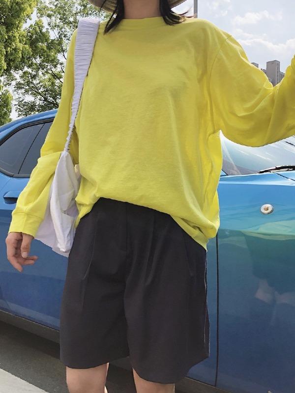 Loose Solid Color Comfortable Long Sleeve Shirt