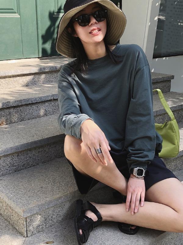 Loose Solid Color Comfortable Long Sleeve Shirt
