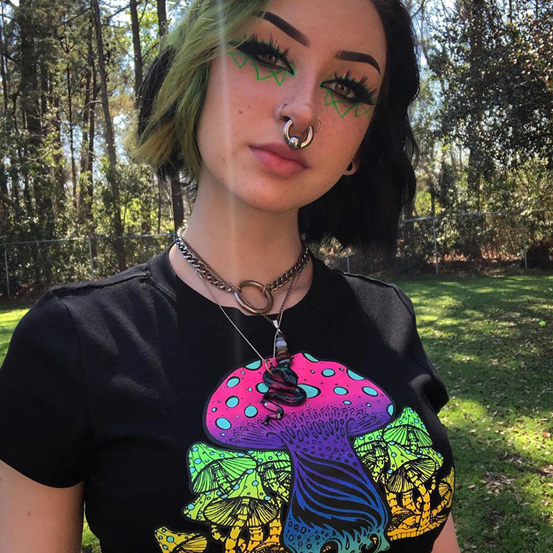 Funny short-sleeved T-shirt female casual top ACTIVEWEAR