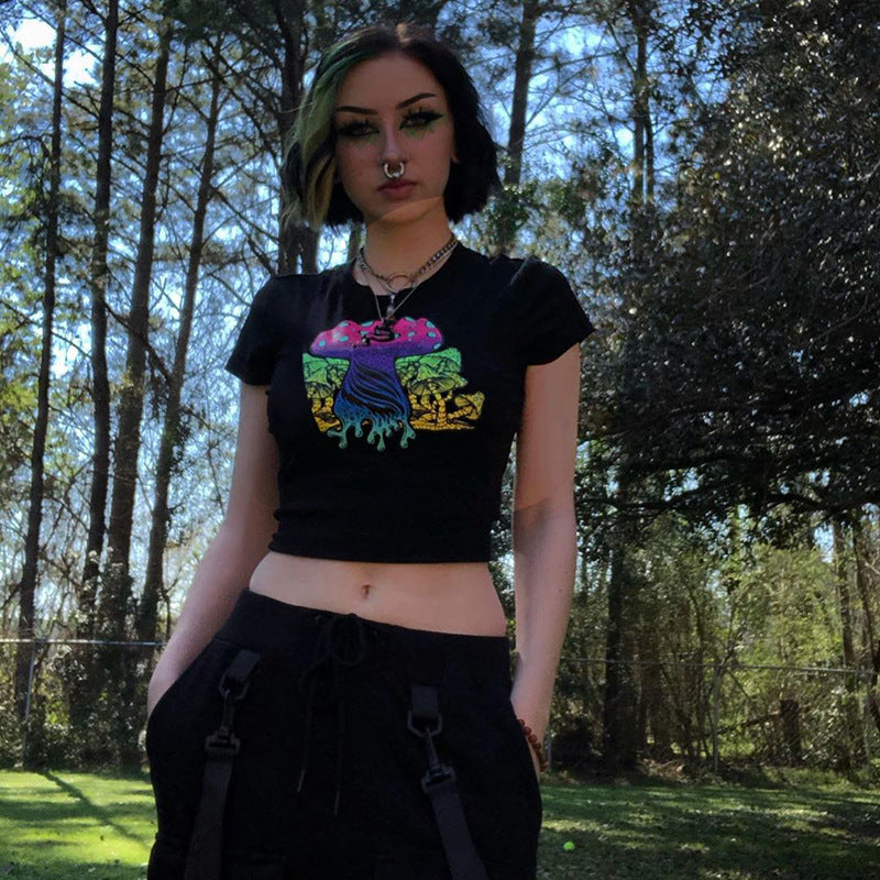 Funny short-sleeved T-shirt female casual top ACTIVEWEAR