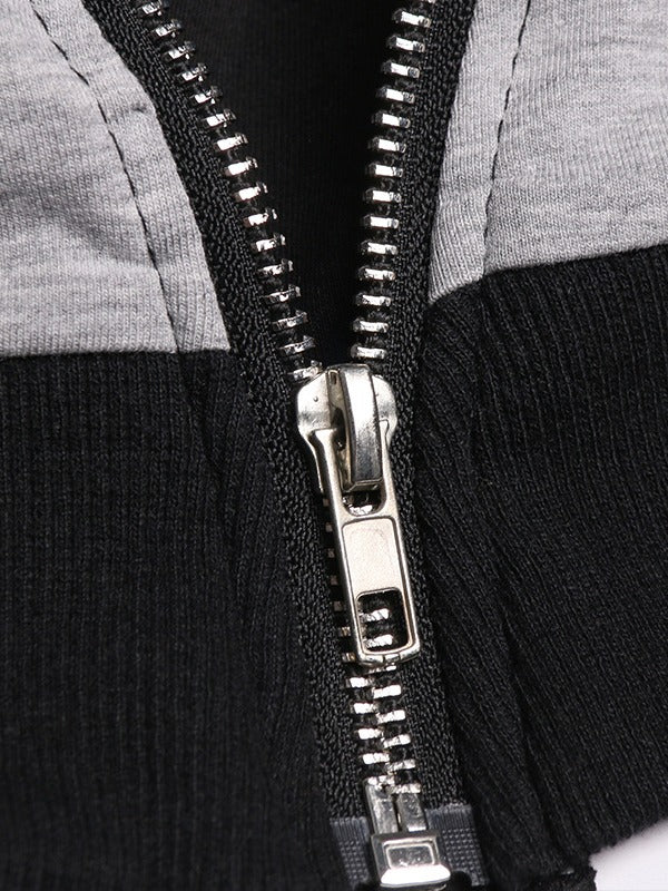 LOOSE SPLIT-JOINT HOODED COOL T-SHIRT