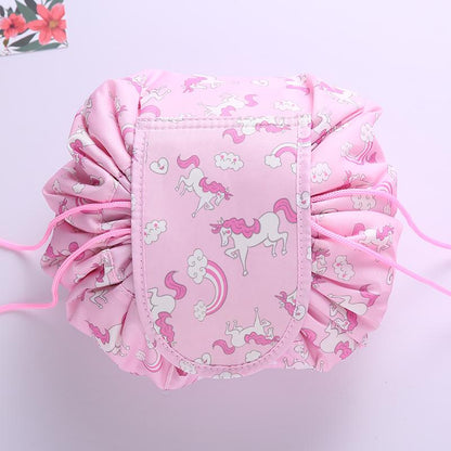 Portable Drawstring Cosmetic Bag Travel Makeup Pouch Toiletry Bag