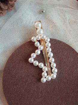 Ins Style Hollow Faux Pearl Hair Clip