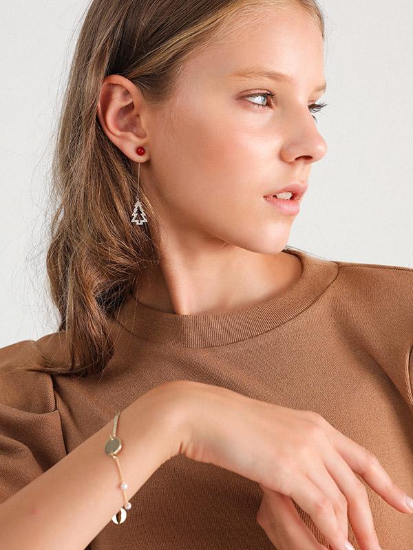 Retro Imitation Pearl Pendant Bracelet