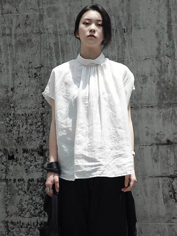 Ruffled Fresh Simple Fiber T-shirt