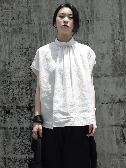 Ruffled Fresh Simple Fiber T-shirt