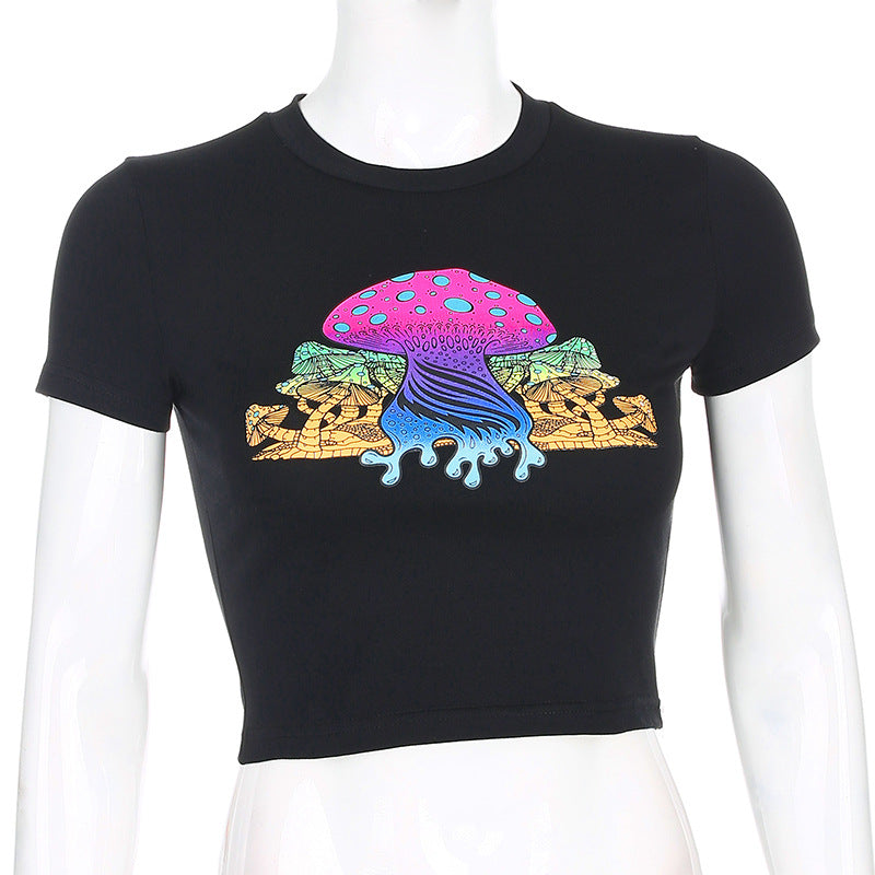 Funny short-sleeved T-shirt female casual top ACTIVEWEAR