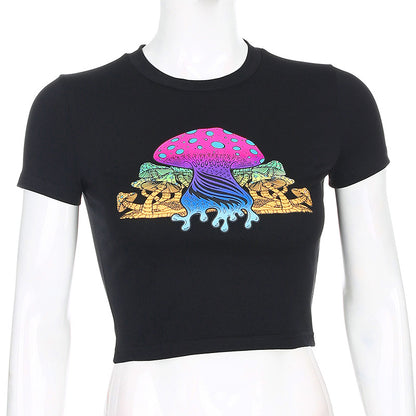 Funny short-sleeved T-shirt female casual top ACTIVEWEAR